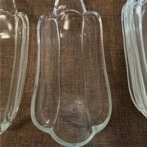 banana split glass dishes/bowls